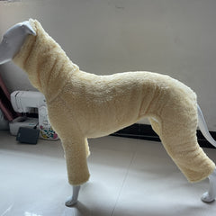 High Collar Reversible Fleece Dog Clothes in Solid Color