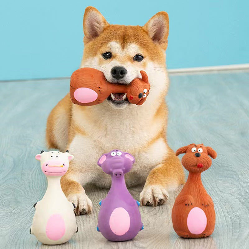 Interactive Soft Latex Chew Toy for Dogs (Elephant)