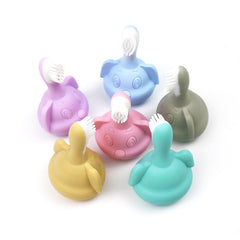 Silicone Baby Teether and Toothbrush Dog Chew Toy