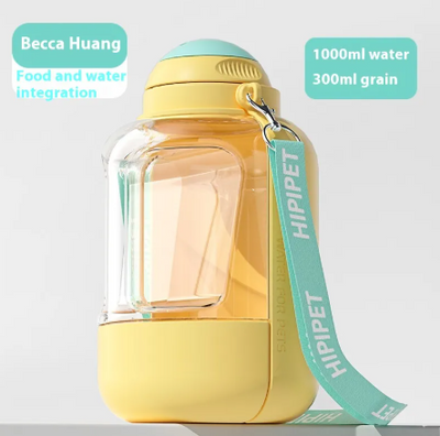 2-in-1 Pet Water & Food Bottle
