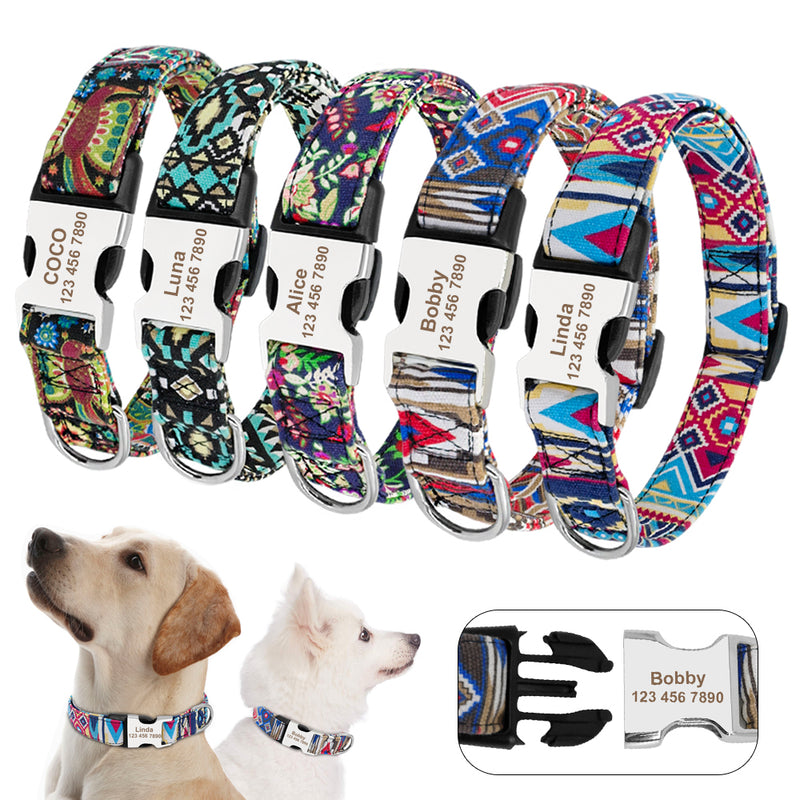 Custom Engraved Dog Collar for Small to Large Breeds