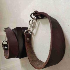 Widened Greyhound Leather Dog Collar