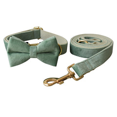 Mint Green Dog Collar and Leash Set