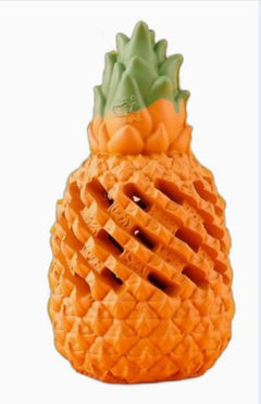 Dog Chew Toy - Interactive Rubber Pineapple Ball
