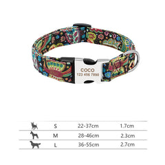 Custom Engraved Dog Collar for Small to Large Breeds