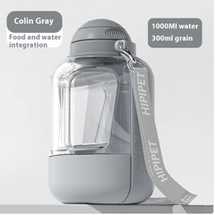 2-in-1 Pet Water & Food Bottle
