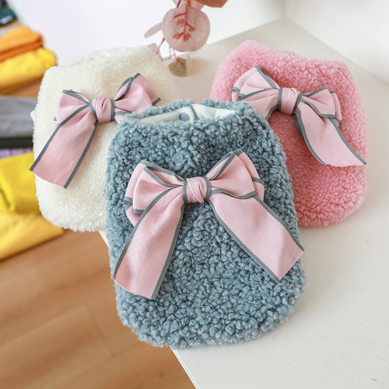 Dog Clothes for Fall Winter - Warm Fleece Vest for Teddy
