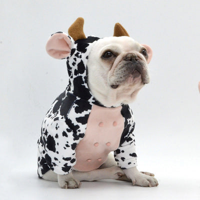 Creative Cow Shape Dog Clothes for Pets