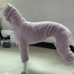 High Collar Reversible Fleece Dog Clothes in Solid Color