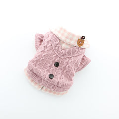 2020 Fall Winter Pet Dog Clothes - Plaid Design