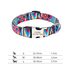 Custom Engraved Dog Collar for Small to Large Breeds