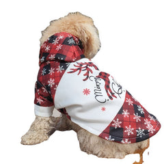 Christmas Elk Print Dog Clothes for Pets